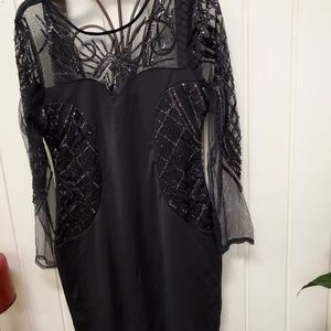 Sequence black dress